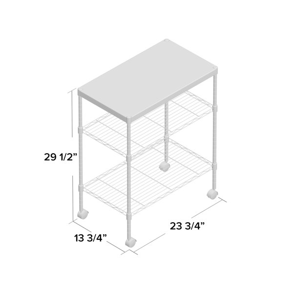 Wayfair Basics® 23.23'' Wide Rolling Kitchen Cart & Reviews Wayfair